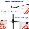 Highwild Adjustable Steel Paper Target Stand with 8 Clips view 4