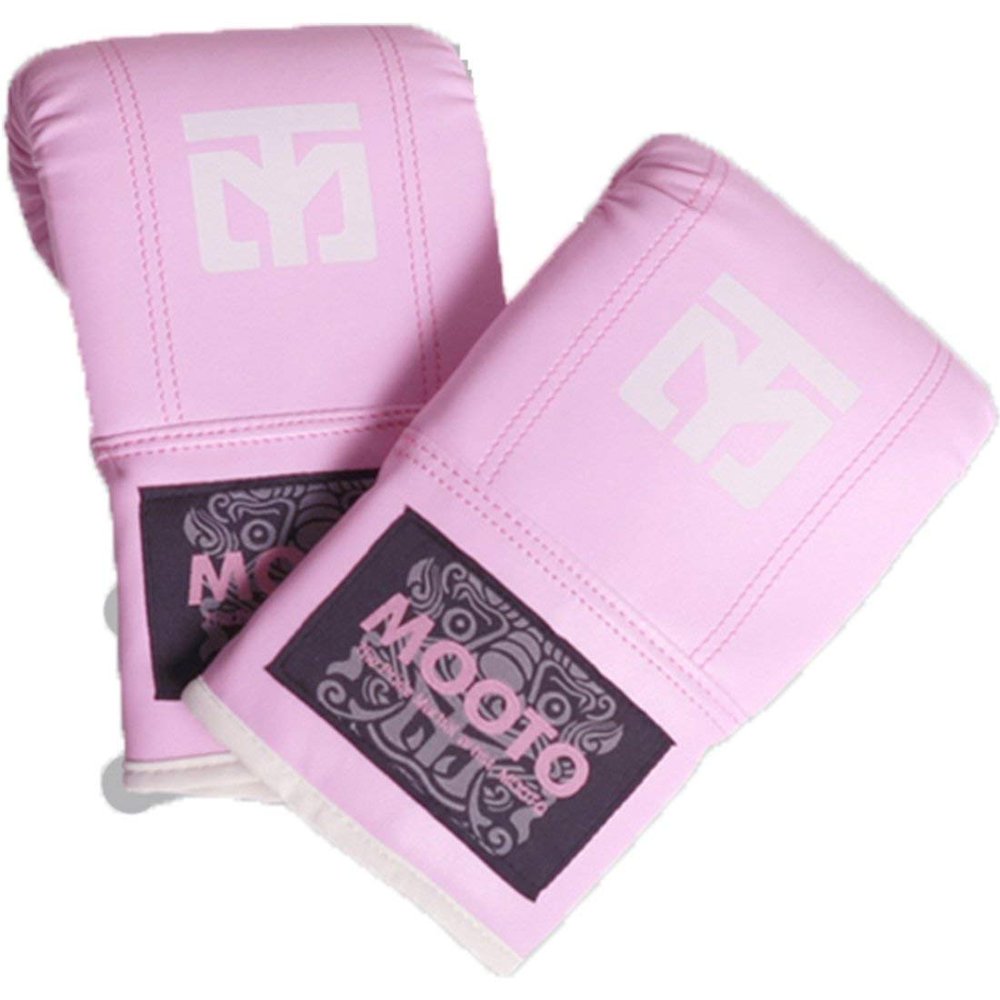 MOOTO MMA Glove TG-1 Black,Blue,Pink 3 Color Free Size TKD Martial Arts Kick Boxing (Pink)