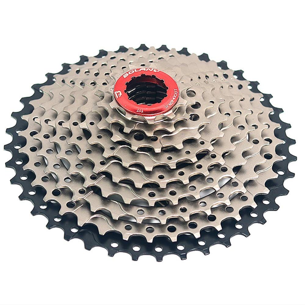 BOLANY Bike 8/9/10 Speed Cassette 11-25T/32T/36T/40T/42T/46T/50T Fit for MTB Bike, Road Bicycle, Lightweight Cassette, Compatible with Shimano SRAM Sunrace