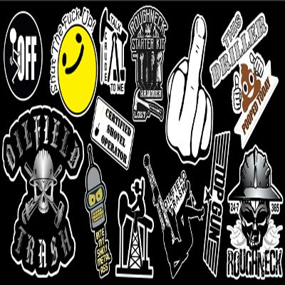 13 Roughneck Vinyl Sticker Pack #1