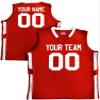 Custom Basketball Jersey Old School Style Scarlet Red and White Adult X-Large view 1