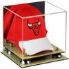 Better Display Cases Acrylic Basketball Hat or Cap Display Case with Mirror, Silver Risers and Wood Base (A006-SR) view 1