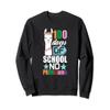 100th Day Of School Sweatshirt No Prob Llama Funny Kids view 1