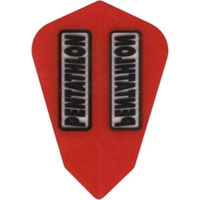 US Darts - 3 Sets (9 Flights) Pentathlon Fantail RED Dart Flights - 100 Micron