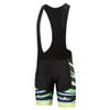 Uriah Men's Bicycle Bib Shorts Black Gel Padded Tights Zebra Green Size XXXL(CN)