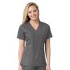 Carhartt Force Liberty Women's V-Neck Scrub Top  Charcoal Heather, X-Small view 1
