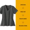 Carhartt Force Liberty Women's V-Neck Scrub Top  Charcoal Heather, X-Small view 2
