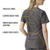 Carhartt Force Liberty Women's V-Neck Scrub Top  Charcoal Heather, X-Small view 4