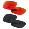 2 Pair Polarized Lens Replacement for Oakley Drop Point Black&Fire Orange view 1