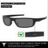 2 Pair Polarized Lens Replacement for Oakley Drop Point Black&Ice Blue view 2