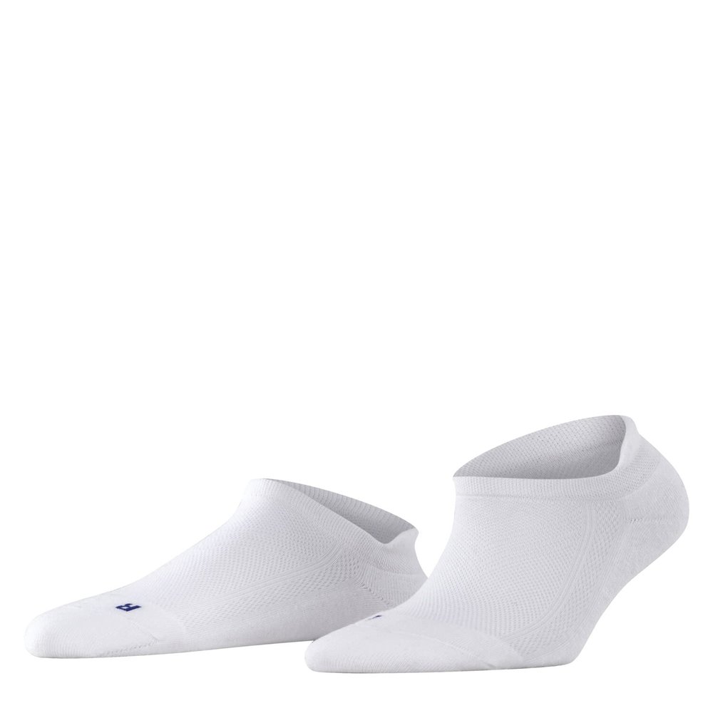 FALKE Women's Cool Kick Sneaker Socks, Breathable, Cooling Effect, Polyester, Ankle Length, Everyday Casual, White (White 2000), 8-9.5, 1 Pair