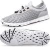 DOUSSPRT Men's Water Shoes Quick Drying Sports Aqua Shoes Grey Size 13