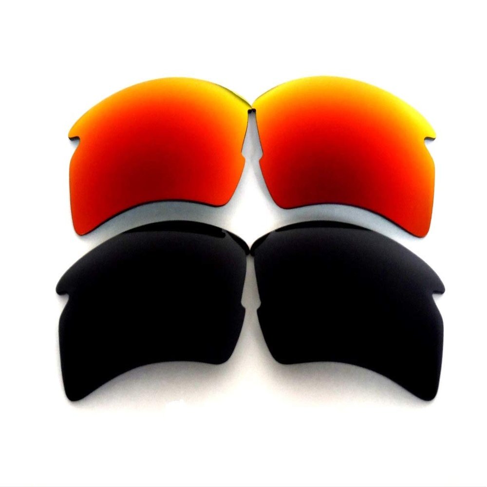 Galaxy Replacement lenses For Oakley Flak 2.0 XL Sunglasses Polarized Black/Red