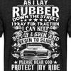 Spreadshirt As I Lay Rubber Down The Street Racer Gift Men's Premium T-Shirt, L, Charcoal Grey view 2