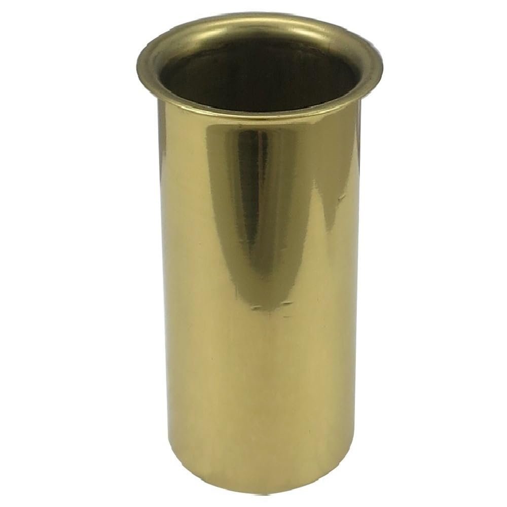 SeaLux Marine 1" D x 3" L BRASS Drain Tube for TRANSOM MOTORWELL, LIVEWELL, Baitwell (1" x 3" L)