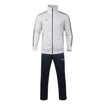 MOOTO Taekwondo Evan Training Set(Jacket+Pants) Korea TKD MMA Martial Arts Kick Boxing Team Uniform (4) Ivory & Navy, 140(Height: 140~149 cm)(54.7~58.7 inch)