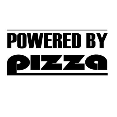 Custom Brother - Powered by Pizza Car Laptop Wall Sticker r70