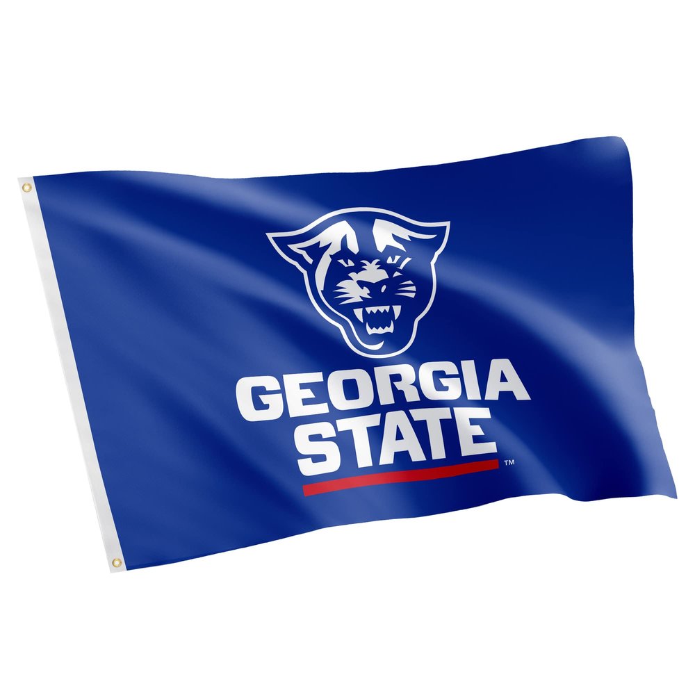 Desert Cactus Georgia State University GSU Flag - 3 x 5 Feet Panthers Banner, Indoor/Outdoor Durable Fabric, 100% Polyester Design (Style 1)