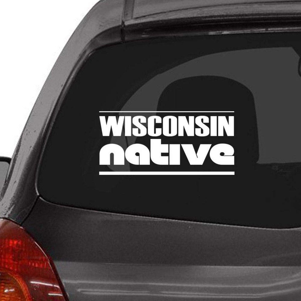 Custom Brother - Wisconsin Native Car Laptop Wall Sticker s85