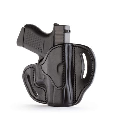 1791 Gunleather Glock 43 Holster, Right Hand OWB G43 Leather Gun Holster for Belts. Fits Glock 43 and Ruger LC9 & Ruger SR22