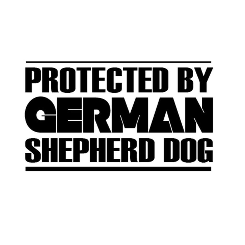 Custom Brother - Protected by German Shepherd Dog Car Laptop Wall Sticker r92