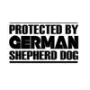 Custom Brother - Protected by German Shepherd Dog Car Laptop Wall Sticker r92 view 1