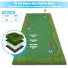 Golf Putting Green/Mat-Golf Training Mat- Professional Golf Practice Mat- Green Long Challenging Putter for Indoor/Outdoor view 4