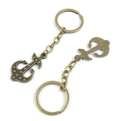 1 Items Keychain Keyring Key Tags Chains Rings Jewelry Bag Charms Q1XF4 Boat Anchor