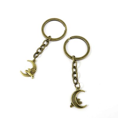 1 Items Keychain Keyring Key Tags Chains Rings Jewelry Bag Charms V2TA2 Rabbit Moon