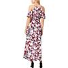 bar III Womens Sydney Printed Cold Shoulder Maxi Dress Pink S view 2