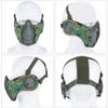 AOUTACC Airsoft Protective Gear Set, Half Face Mesh Mask with Ear Protection and Tactical Goggles for Adult Men Women BBS Paintball Shooting CS Survival Games Cosplay (DW) view 3