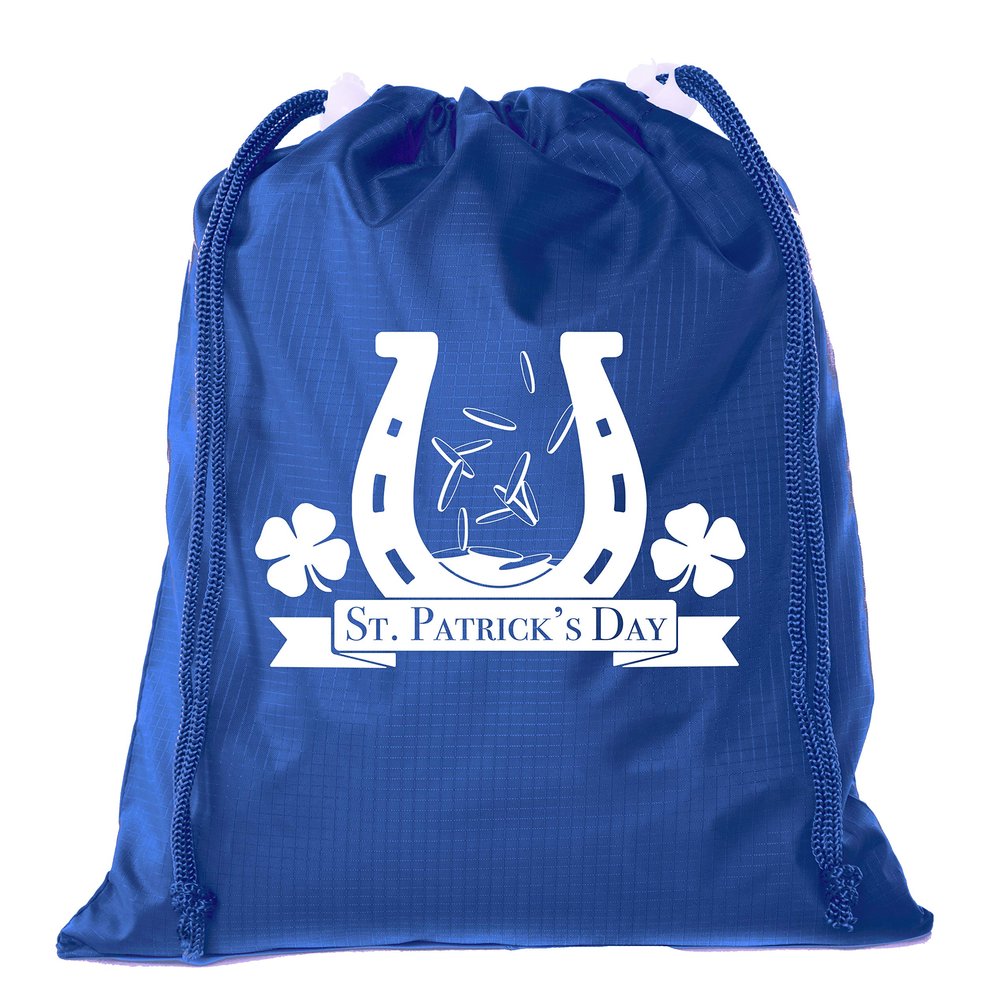Mato & Hash St Patrick's Day Goodie Bags, Mini Drawstring Cinch Sacks, Small Gift Bags - 10PK Pink CA2655Patty S2