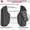Amberide Bodyguard 380 IWB Holster, Kydex-Boltaron Inside Waistband Holster for S&W Bodyguard 380 .380 Auto Pistol (Non-Laser Model), Secure Retention, 030 Adjustable Cant view 4