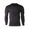 Shinestone Adult Men's Goalkeeper Armor BodyShield Padded Compression Long Sleeves Shirt with Sponge Protector for Football Baseball(Shirt-02,X-Large) view 1