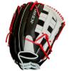 Miken | PLAYERS SERIES Slowpitch Softball Glove | Sizes 14" | LHT | Black / White view 3