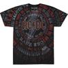 Liquid Blue AC/DC Song Titles All Over Print Graphic Short Sleeve Tee Shirt, Black, Small view 1