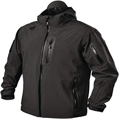BLACKHAWK! Men's XXXX-Large Black Tactical Softshell JKT Black, Poly Bag