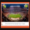 2018 College Football National Championship - Clemson vs Alabama - Orange Single Mat, Select Framed Picture by Blakeway Panoramas view 1