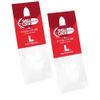 LSTYLE Dart Flight Accessory: 2-Pack Shell Lock Punch Rings for Paper/Foldable Dart Flights - Milky White view 1
