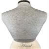 AMAL Muslim Fake Collar Hijab Extensions Neck Cover Under Top USA (Light Gray, M) view 4