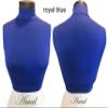 AMAL Muslim Fake Collar Hijab Extensions Neck Cover Under Top USA (Royal Blue, M) view 2