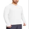 baleaf Men's UV SPF Hoodie Shirt UPF 50+ Sun Protection Long Sleeve T-Shirts Rash Guard Fishing Swimming Lightweight White Size S view 2