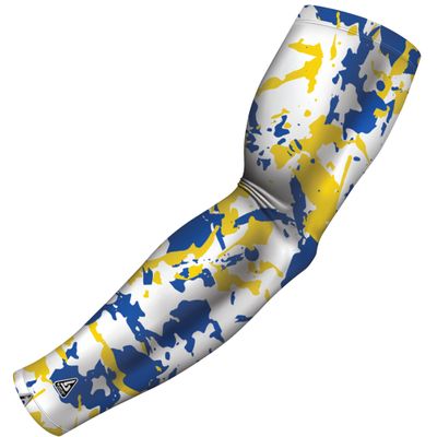 B-Driven Pro-Fit Sports Compression Arm Sleeve for Men Women & Youth Camouflage Designs Support Circulation & Cooling for Baseball, Football, Basketball, & Outdoor Sports Protective Sleeve (Single)