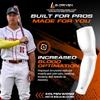 B-Driven Sports Pro-Fit Compression Arm Sleeve - Athletic Sports Support for Baseball, Basketball, Football, Softball, Running, Volleyball, Men, Women, Youth - YellowMLB XX-S (Youth L) (1pc) view 2