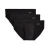 2(X)IST Men's Cotton Stretch Sliq Brief 3-Pack Deep Black view 1