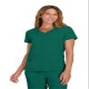 KOI Basics Becca Women's 4-Pocket Stretch Scrub Top Hunter Large view 1