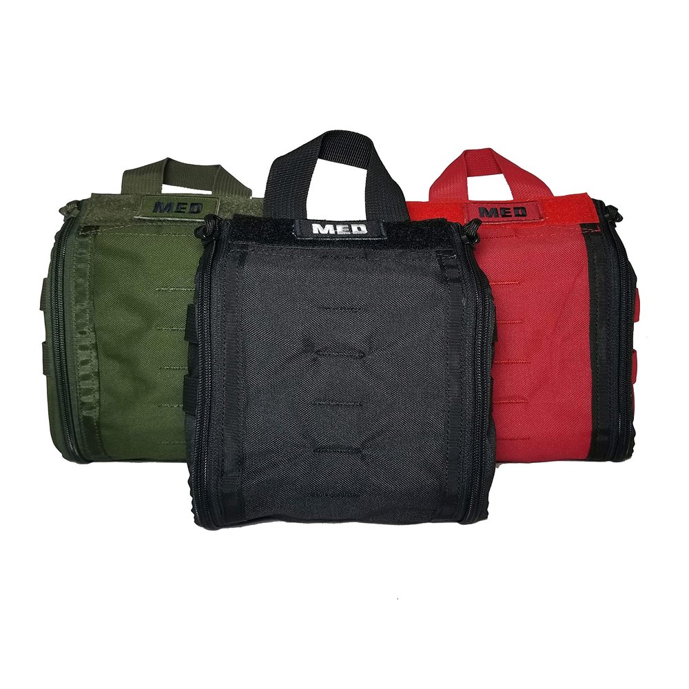 First Aid Only Patrol Trauma Kit Level 1 w/CAT Tourniquet and Molle Rip-to-Open Pouch (Black)