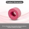 Sure-Grip Velvet Roller Skate Indoor Wheels | Constructed with Vanathane Wheel Material | Fits Precision Bearings - Suitable for Beginners also - Made in USA - 55mm x 31mm- Set of 8 Wheels (Pink) view 4