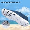 DOUSSPRT Women's Water Shoes Quick Drying Sports Aqua Shoes WhiteBlue Size 8 view 4