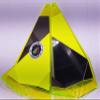 8" Fishing Flasher - Flo. Yellow Twisted Addiction view 1